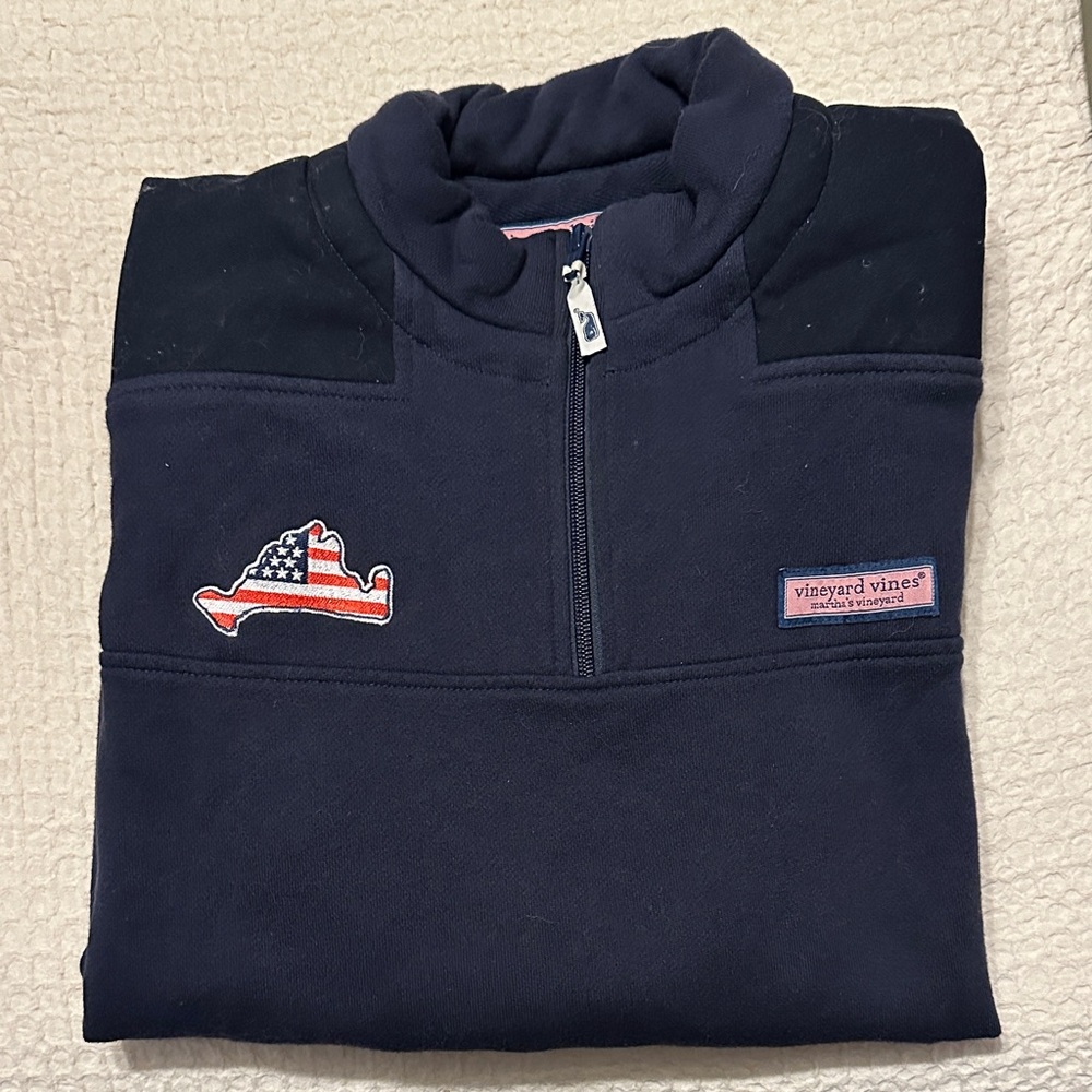 Vineyard Vines Dark Blue Half-Zip Sweatshirt